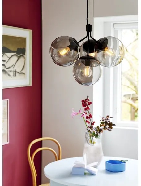 Lustră pe cablu Nordlux IVONA 4xE27/28W/230V negru