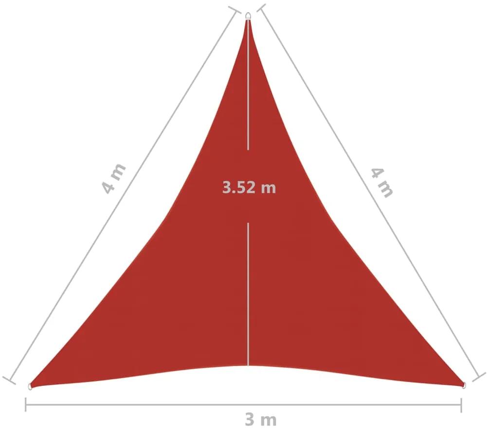 Panza parasolar, rosu, 3x4x4 m, HDPE, 160 g m   Rosu, 3 x 4 x 4 m