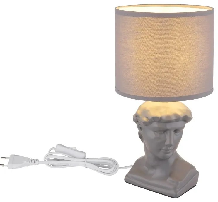 Lampa de masa ceramica gri HERMES