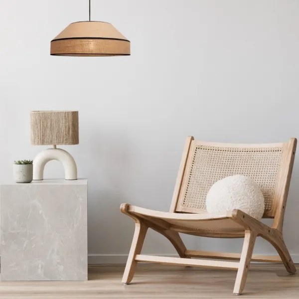 Lustră pe cablu MANISO 1xE27/60W/230V d. 45 cm bej