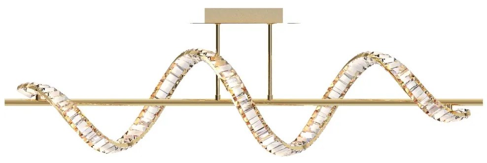 Lustră LED pe tijă Zuma Line MX3170-1-3GT ATHESA LED/24,5W/230V 2700-6000K + telecomandă