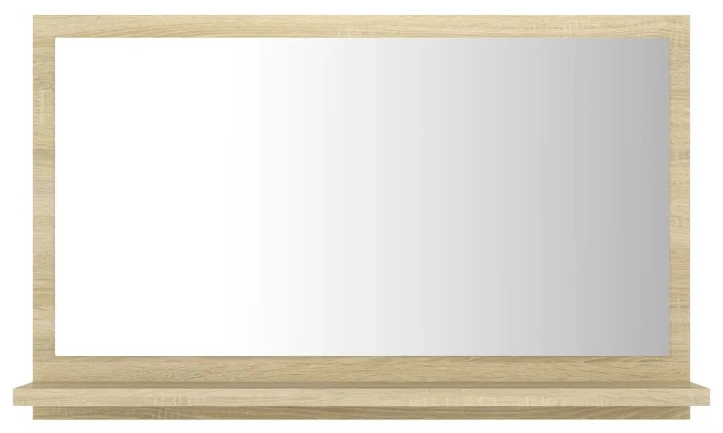 Oglinda de baie, stejar sonoma, 60 x 10,5 x 37 cm, PAL Stejar sonoma, 60 cm