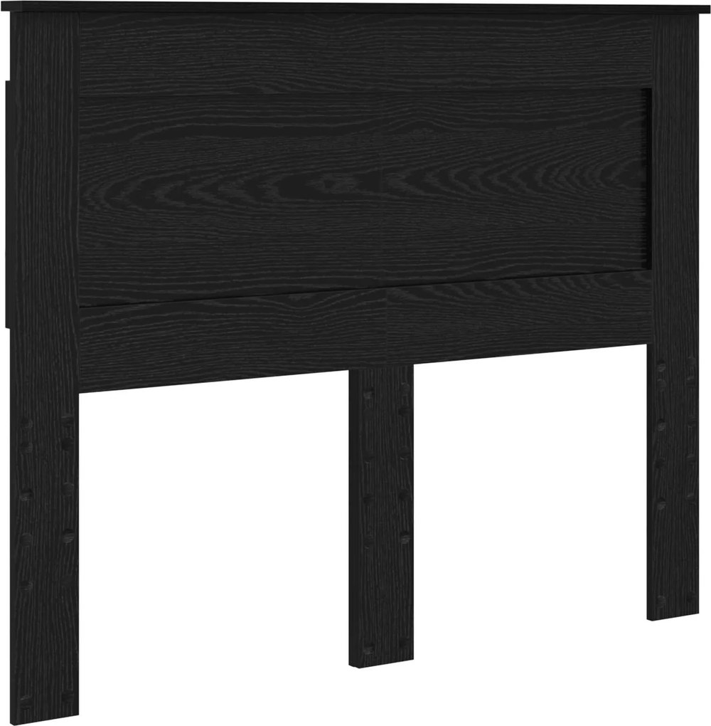 vidaXL Tăblie cap cu headboard Stejar Negru 135 cm Lemn compozit