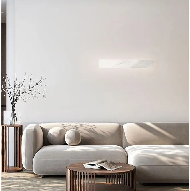 Aplica de perete LED din marmura alba ALYSSA