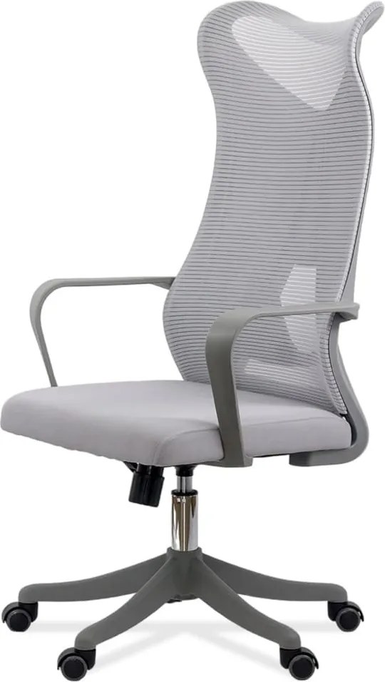 Scaun de birou ergonomic cu suport lombar si spatar inalt OFF 634 gri