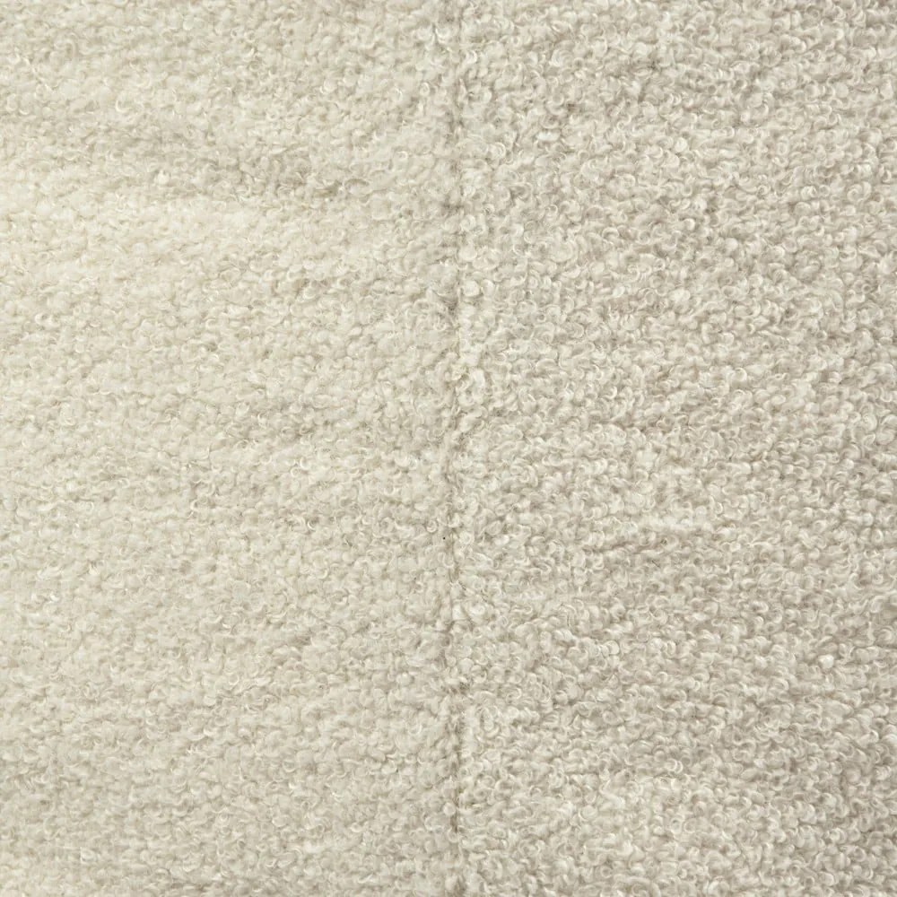 Fotoliu bean bag crem cu tapițerie din țesătură bouclé Snug 100 – SLOWDOWN