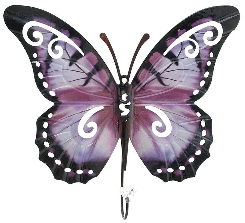 Fluture cuier multicolor fier 32 x 31 cm