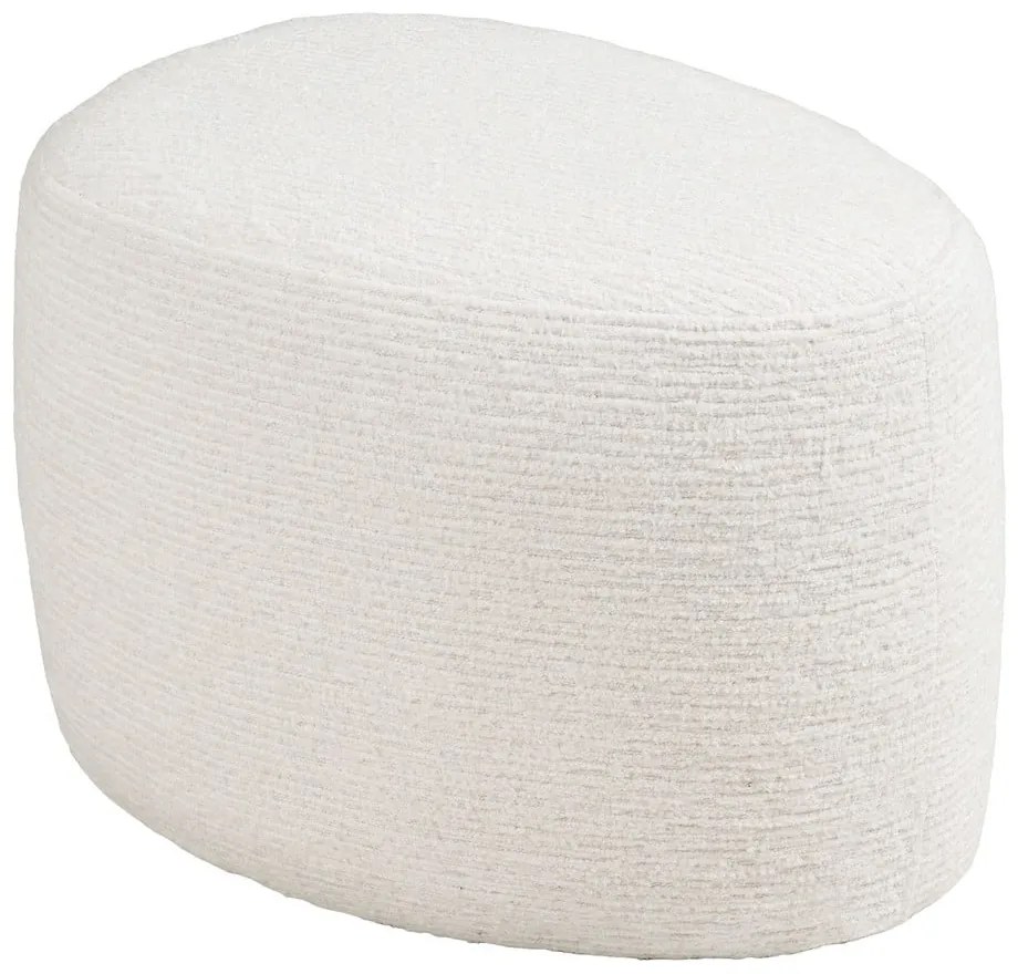 Taburet crem cu tapițerie din chenille Hilo – House Nordic