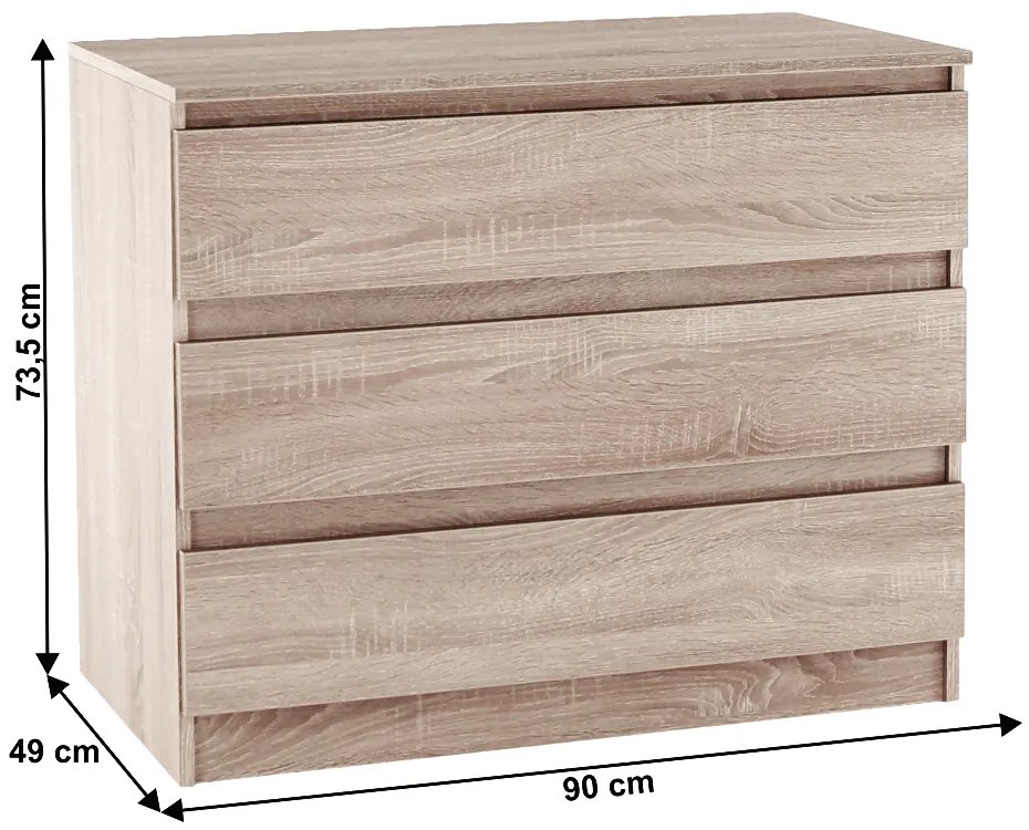 Comoda HANY NEW 003, stejar sonoma