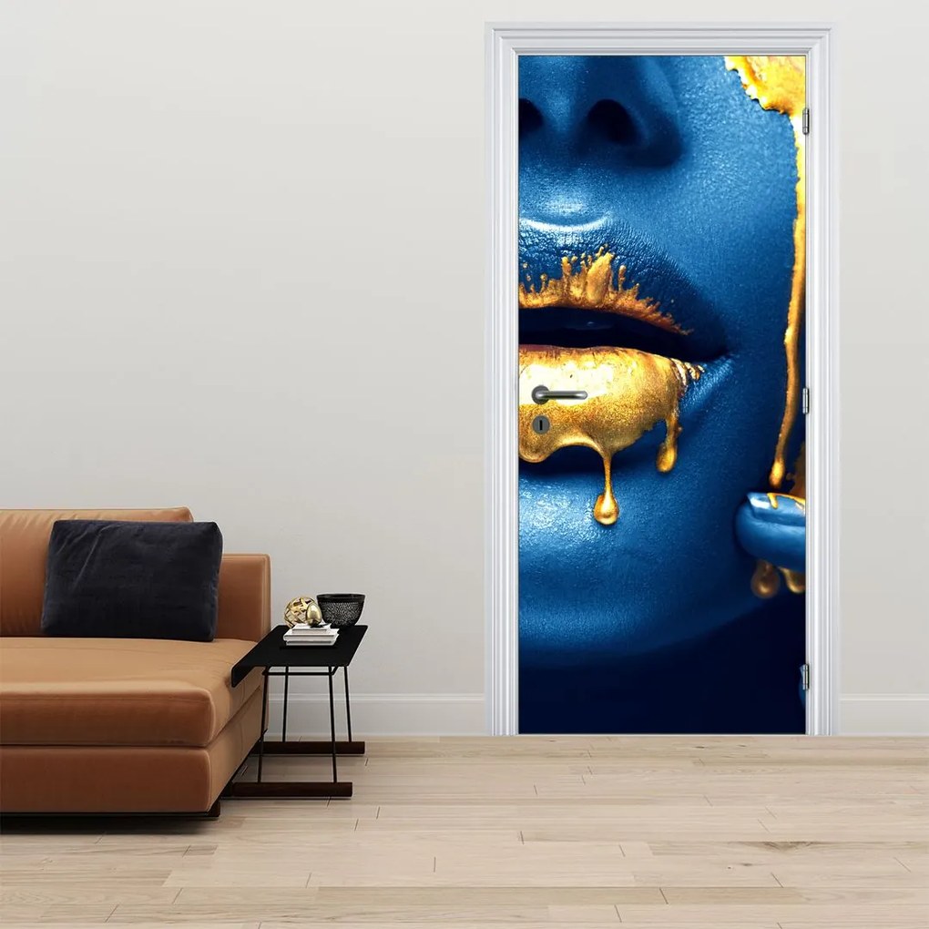 Fototapet pentru ușă - Chip uman (95x205cm)
