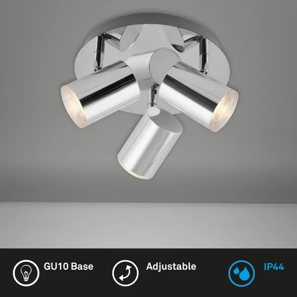 Briloner 2731-038 - Lampă spot CUP 3xGU10/5W/230V IP44 crom lucios