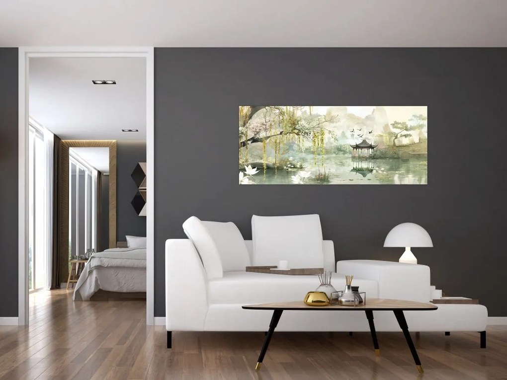 Tablou - Lac Chinezesc (120x50 cm)