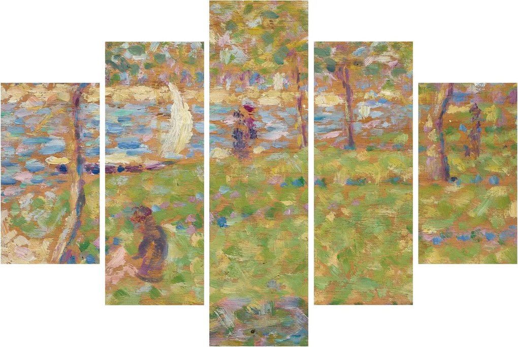 Tablou - Georges Seurat, Study for "La Grande Jatte", reproducere (150x105 cm)