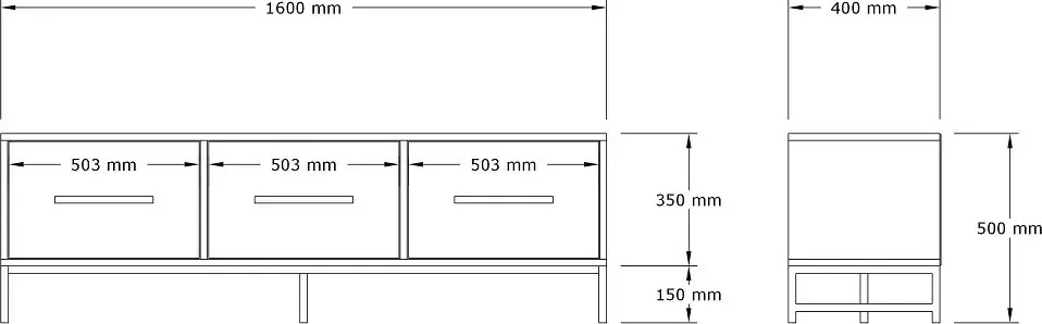 Comoda tv Melody ,living,culoare alb160 cm