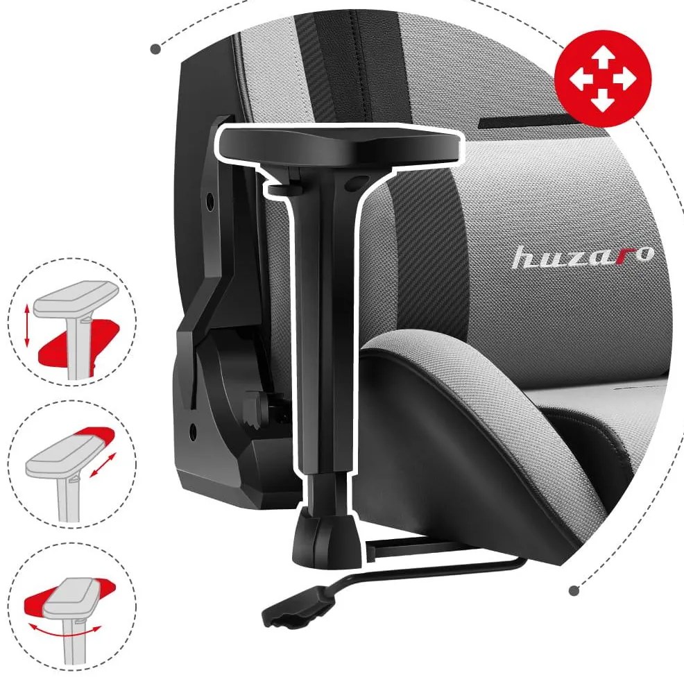 Fotoliu gaming Fusion 7.6 (negru + gri). 1087490