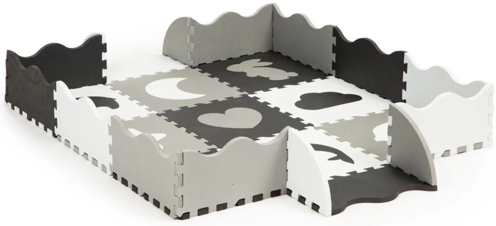 Covor puzzle din spumă cu gard 25 de piese