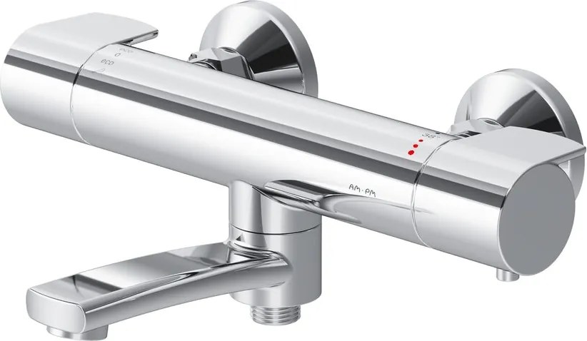 Baterie cada-dus AM.PM X-Joy termostatata finisaj crom lucios