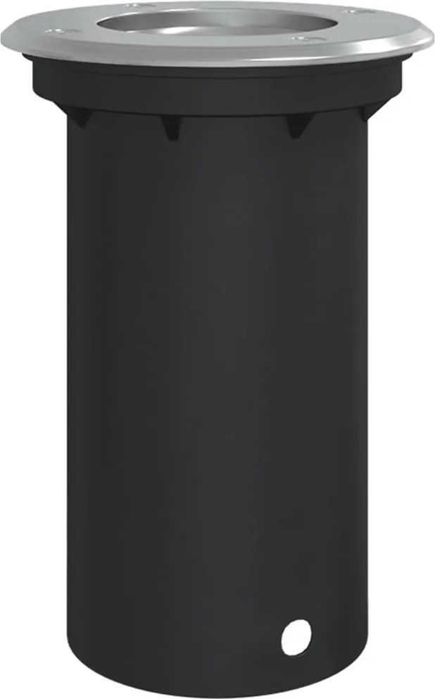 vidaXL Lampă exterioară de sol, rotundă, negru, 10,5x10,5 cm, aluminiu