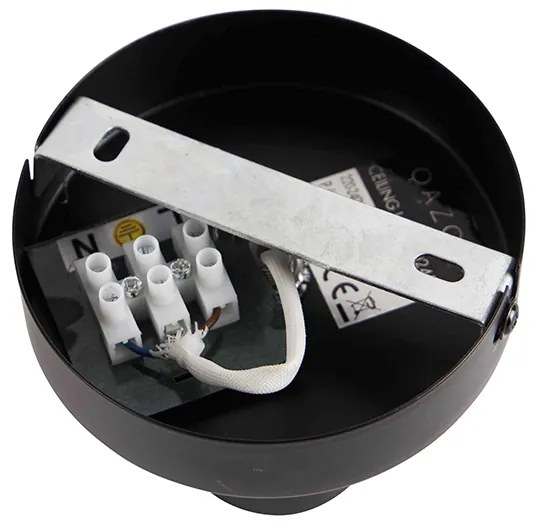 Plafoniera de design neagră cu reflector G95 negru - Facile