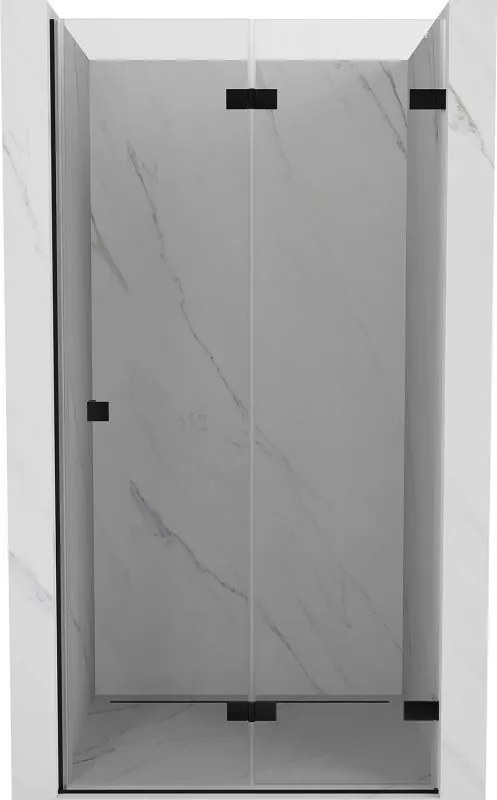Mexen Lunar-F ușă de duș glisantă dreaptă 95 cm, transparentă, neagră - 836-095-000-70-00-P