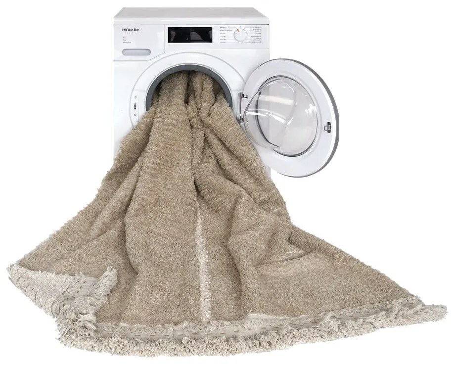 Covor bej din bumbac 140x200 cm Duetto Sage – Lorena Canals