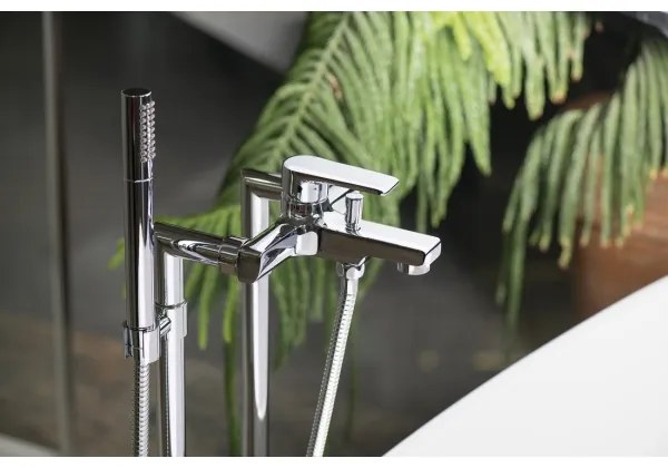 Baterie pentru cadă Sapho KAI, crom lucios