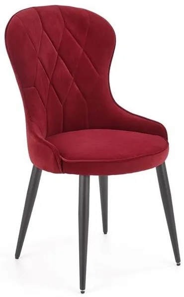 Set 4 scaune K366 velvet bordo