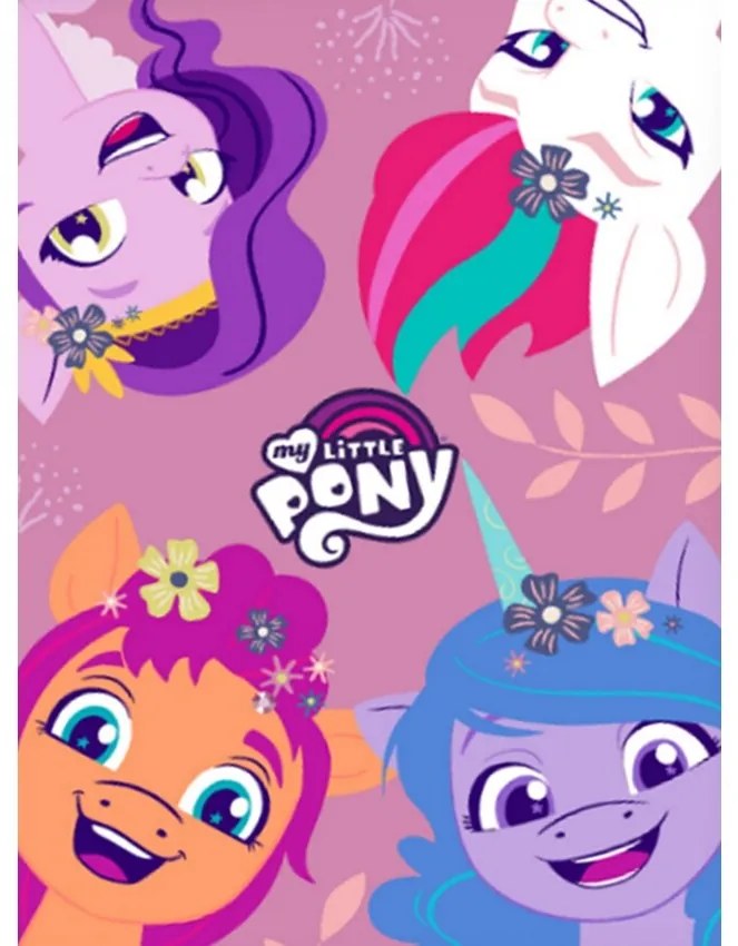 Carbotex Pătură pentru copii My little Pony Poneijucăuși, 110 x 140 cm