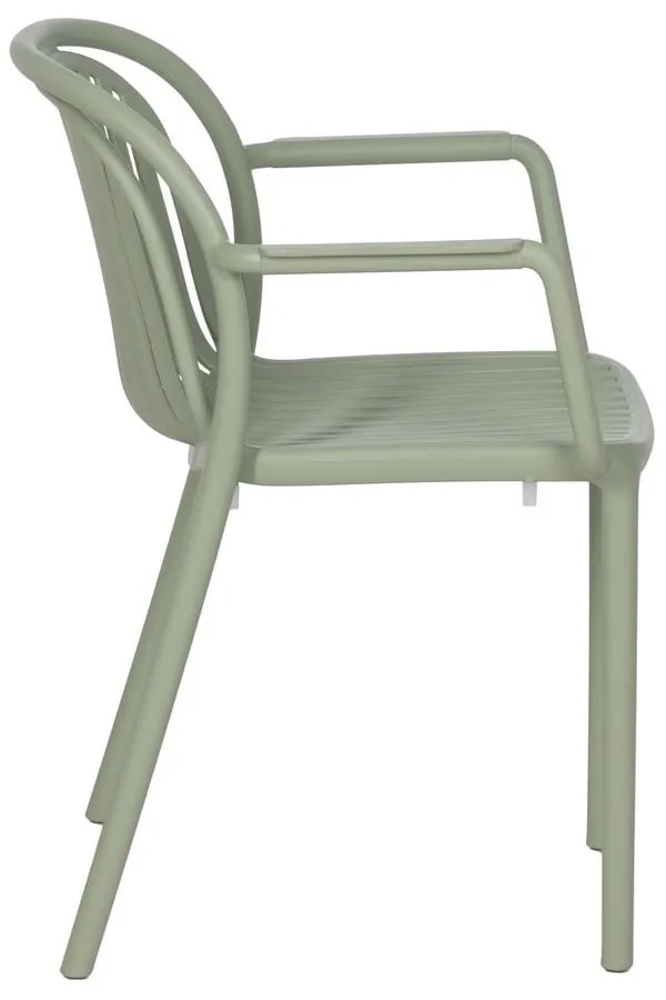 Scaun de dining verde din plastic Alia – Ixia