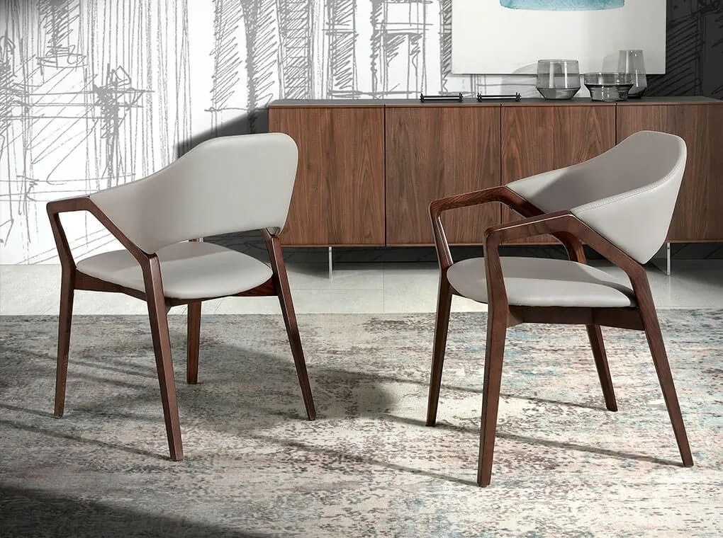 Scaun tapitat design italian Nogal AC 4068-ACH17090