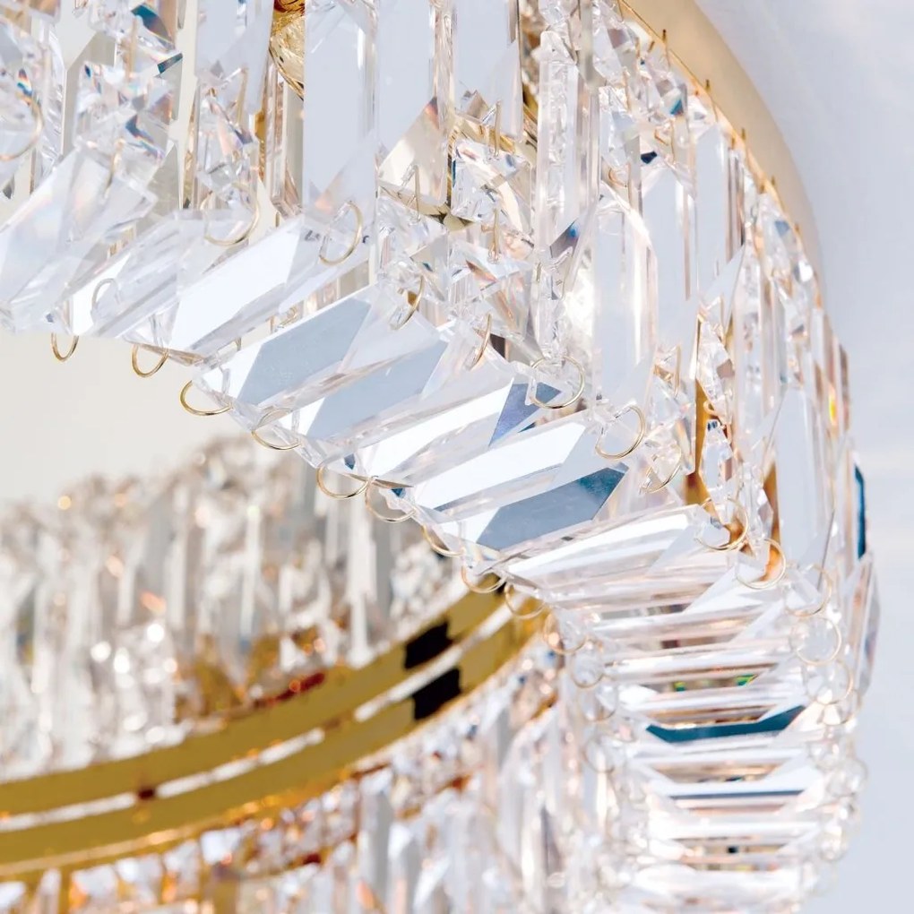 Lustra aplicata cristal Schöler design modern de lux Ring 107cm gold