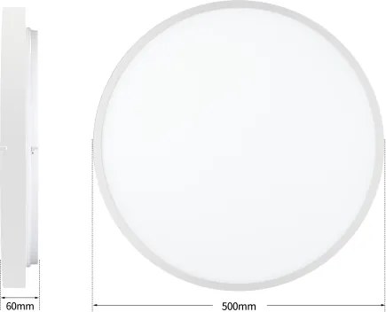 Brilagi - Corp de iluminat LED reglabil GLASS POOL DOUBLE LED/60W/230V 50 cm alb + telecomandă