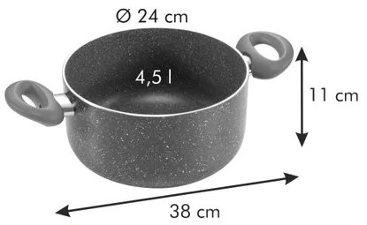 Tescoma Cratiță Manico Rosso 24 cm, 4,5 l, 4,5 l