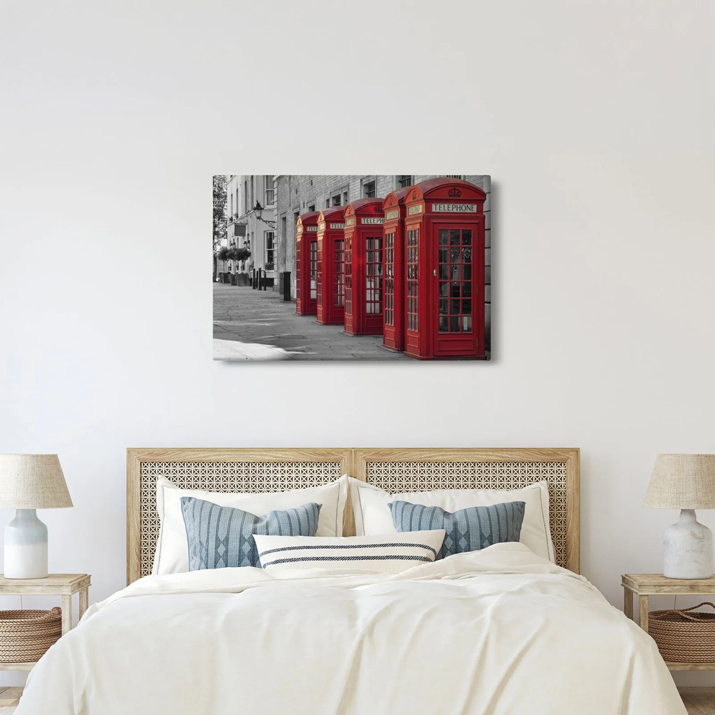Tablou - Cutii telefonice din Londra (90x60 cm)