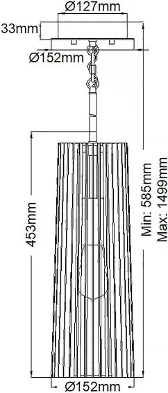Quintiesse QN-LINARA-P-BK - Lustră pe tijă LINARA 1xE27/60W/230V negru/auriu