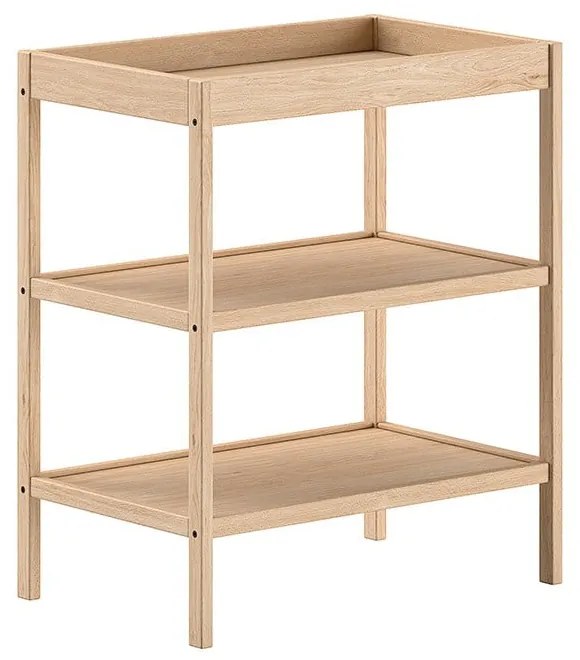 Masă de înfășat în culoare naturală din lemn de fag Dino – Vipack