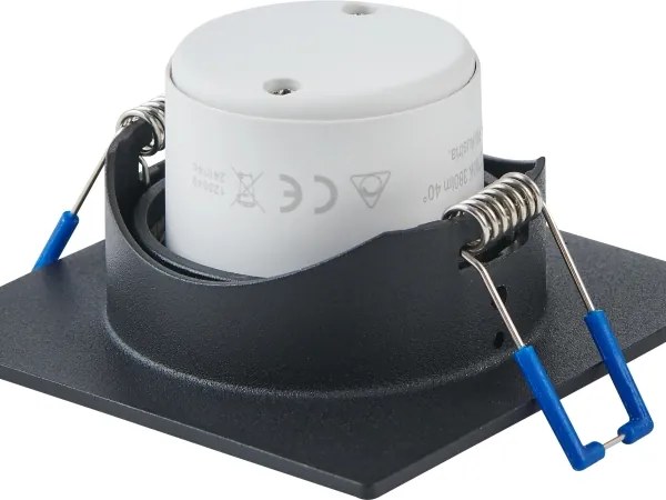 Eglo 902285 - Set de 3 spoturi LED SALICETO pentru tavan încastrat, 6,4 W / 230 V, 8,8 x 8,8 cm, negru