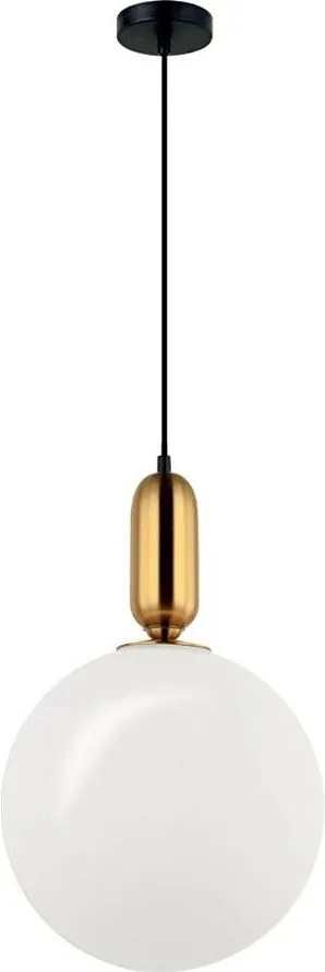 Lustră suspendată pe cablu NEPTUNE 1xE27/40W/230V aurie