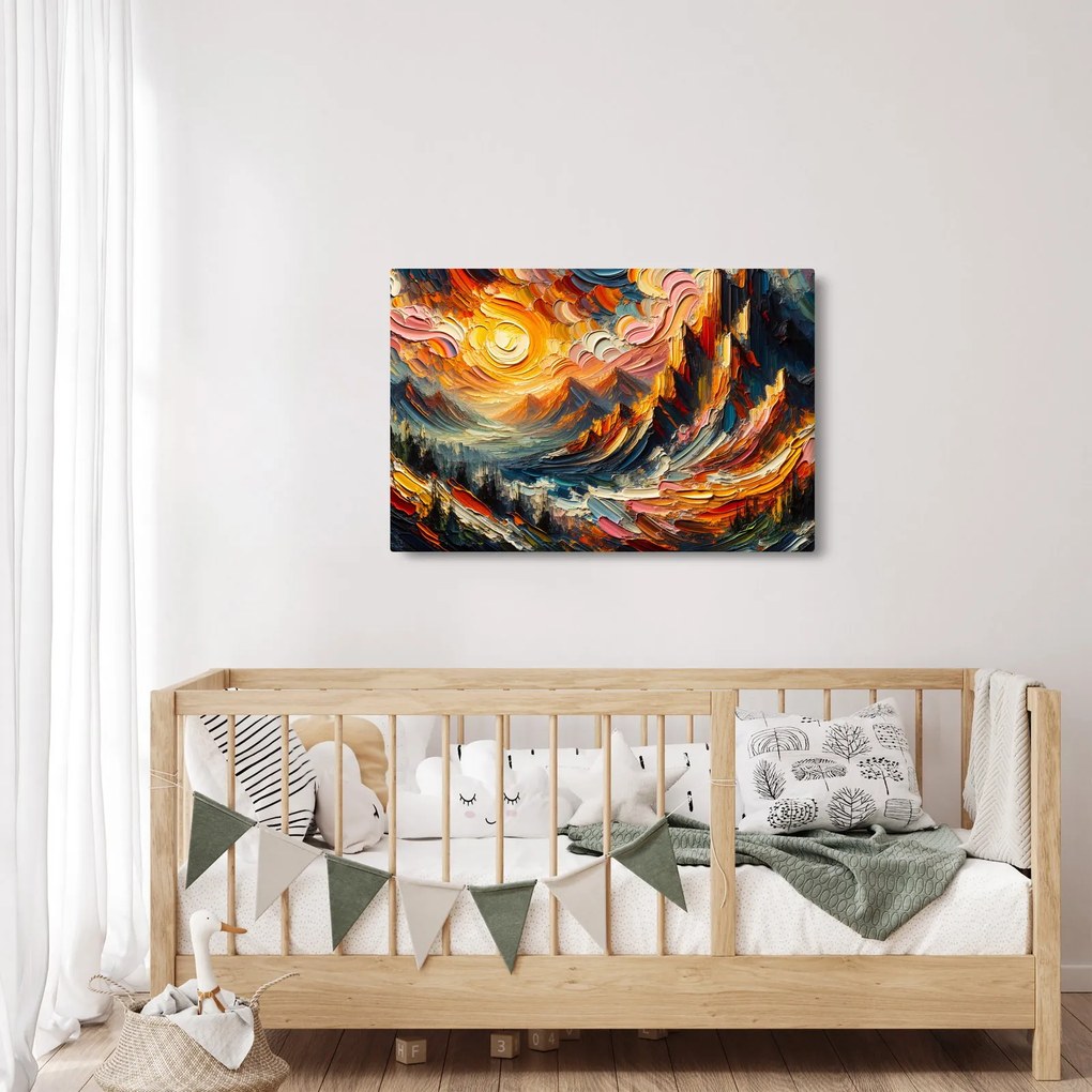 Tablou - Munte acoperit de soare (90x60 cm)