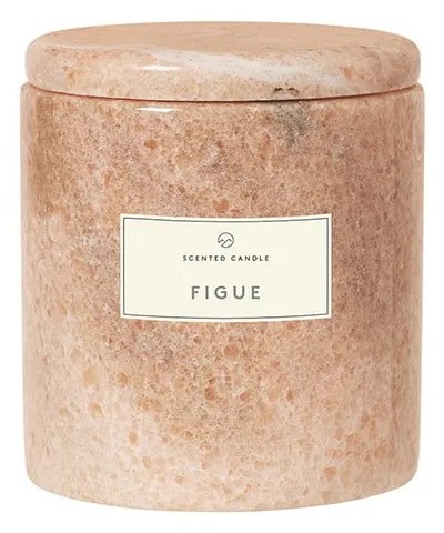 Lumânare parfumată cu spuport din marmură Blomus Indian Tan, timp de ardere 40 de ore