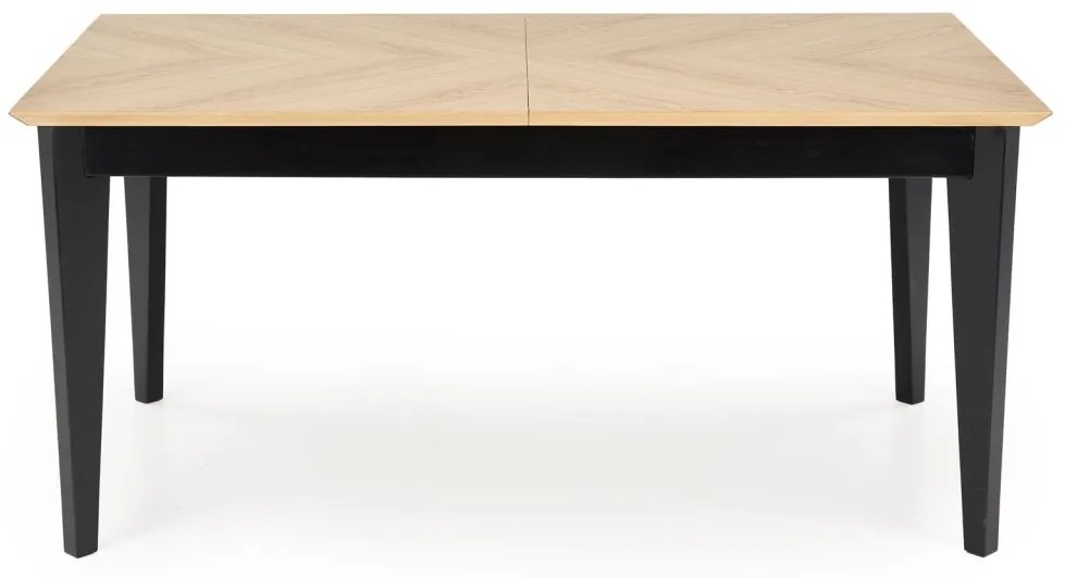 Masa extensibila Edmondo stejar natur/negru L160-240 cm