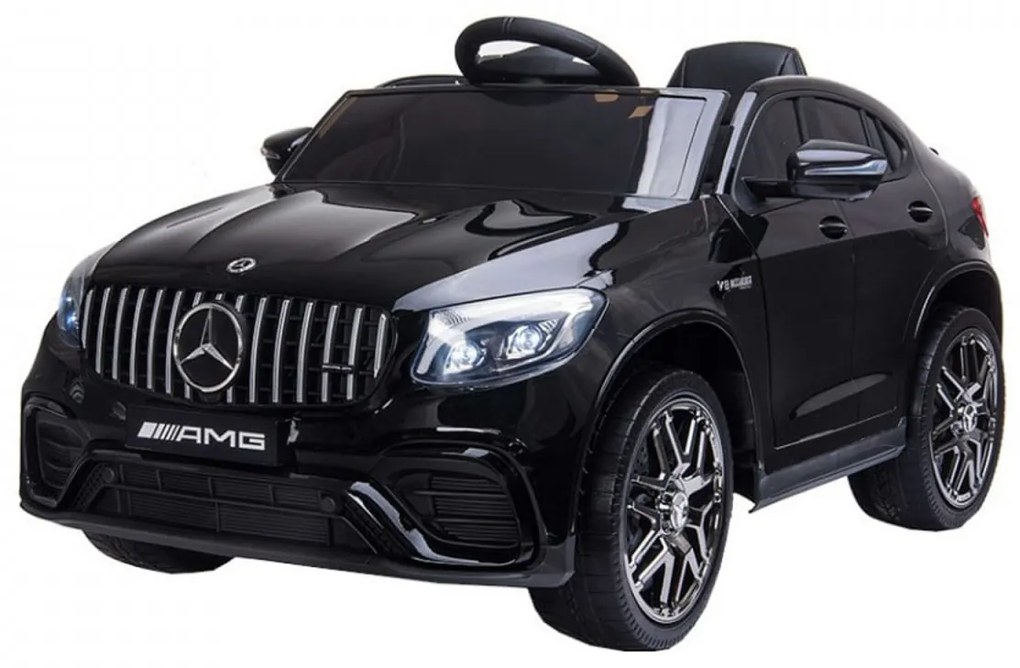 Masinuta Electrica cu acumulator pentru copii NOVOKIDS™ Mercedes GLC 63 AMG , Roti din Cauciuc EVA, 3-8 ani , usi cu deschidere , Baterie12V, 2