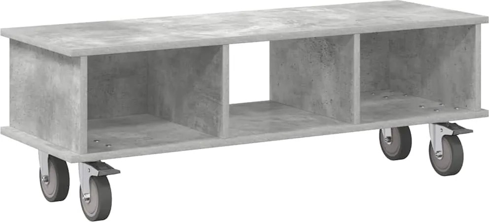 vidaXL Support TV Gri din beton 100 x 35 x 35 cm Lemn compozit