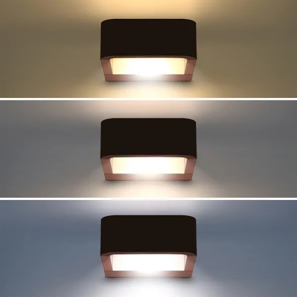 Brilagi - Corp de iluminat LED de exterior BARI LED/7W/230V 3000/4000/6000K maro IP54