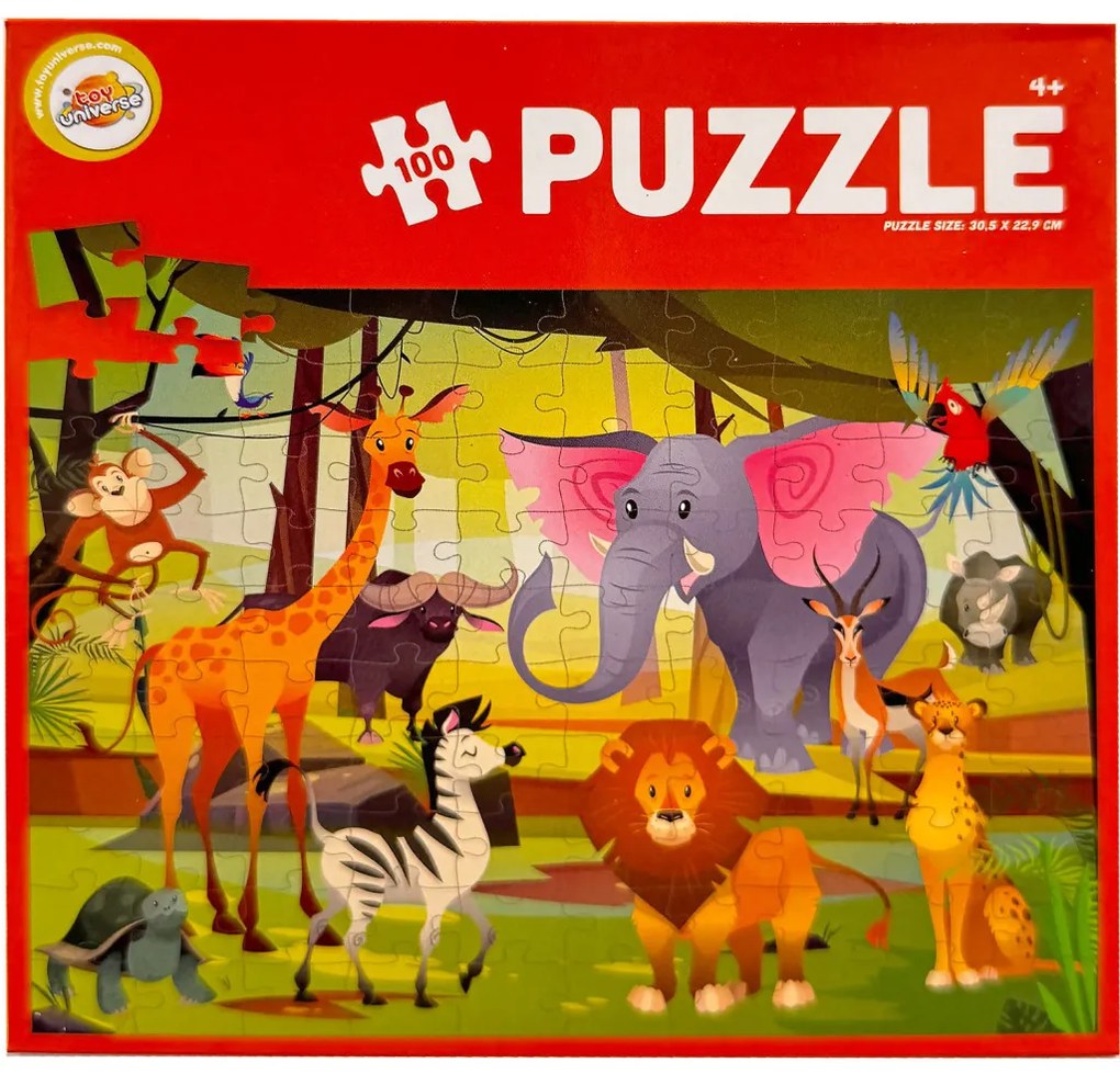 Animale Jungle puzzle de 100 de piese