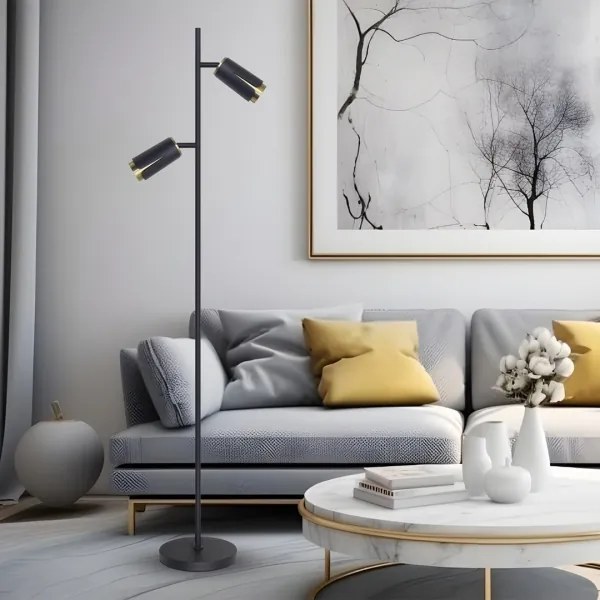 Lampadar FLOWER 2xGU10/8W/230V negru