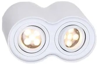 Plafoniera aplicata alba cu 2 spoturi, BASIC ROUND II WH C0085 MX