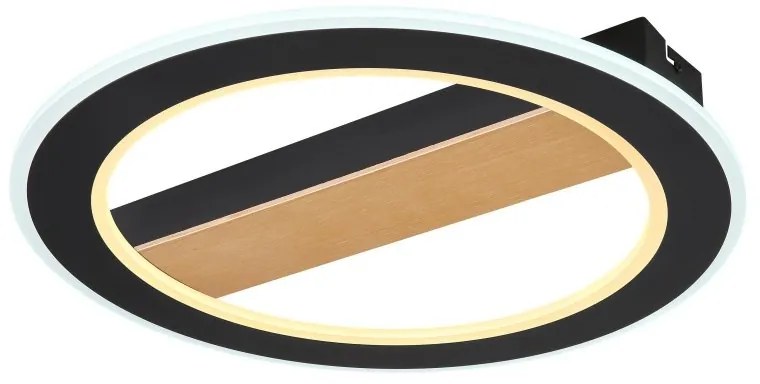 Plafoniera LED design modern Mattia negru mat