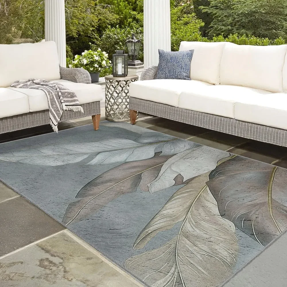 Covor tip traversă verde/gri lavabil 80x200 cm Dusty Leaves – Mila Home