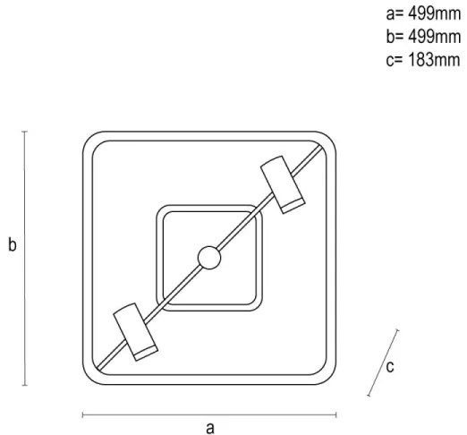 Plafonieră LED dimabilă LED/70W/230V 3000-6500K negru + telecomandă